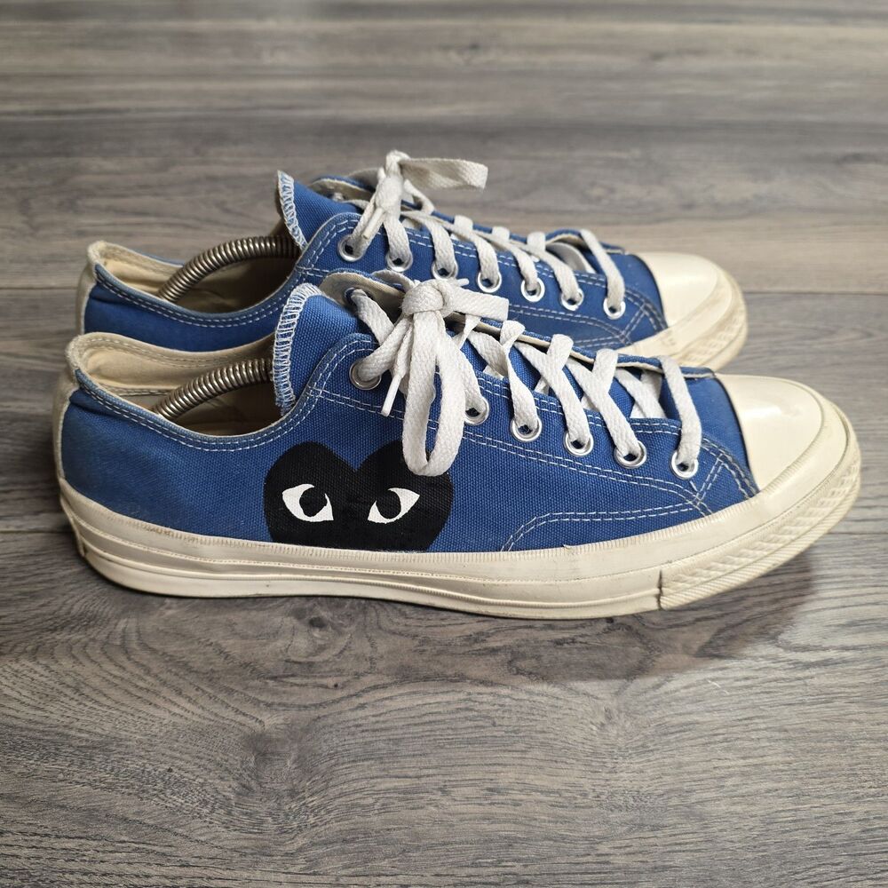 Converse x Comme des Garçons Chuck '70 All Star Low Blue Quartz Men's Sz 10 Used